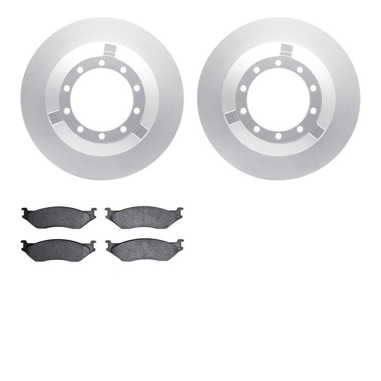 4402-54021 Geospec Brake Rotors with Ultimate-Duty Brake Pads Kit, 1999-2004 Ford/Lincoln/Mercury/Mazda, Position: Front, Rear