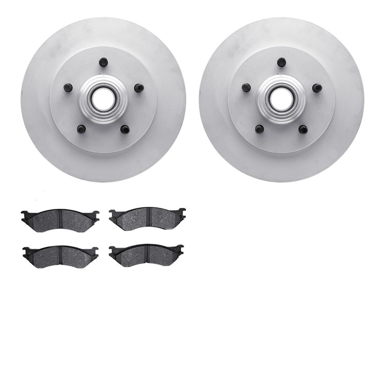 4402-54032 Geospec Brake Rotors with Ultimate-Duty Brake Pads Kit, 1999-2004 Ford/Lincoln/Mercury/Mazda, Position: Front