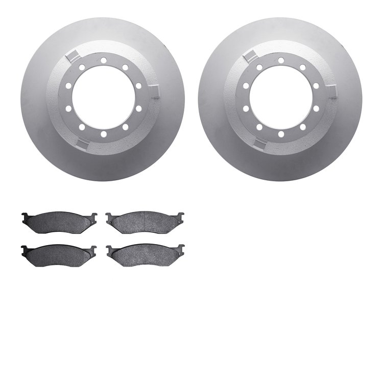 4402-54042 Geospec Brake Rotors with Ultimate-Duty Brake Pads Kit, 1999-2009 Ford/Lincoln/Mercury/Mazda, Position: Rear