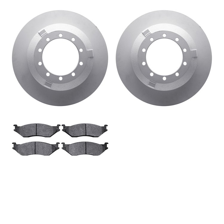 4402-54043 Geospec Brake Rotors with Ultimate-Duty Brake Pads Kit, 2011-2015 Ford/Lincoln/Mercury/Mazda, Position: Rear