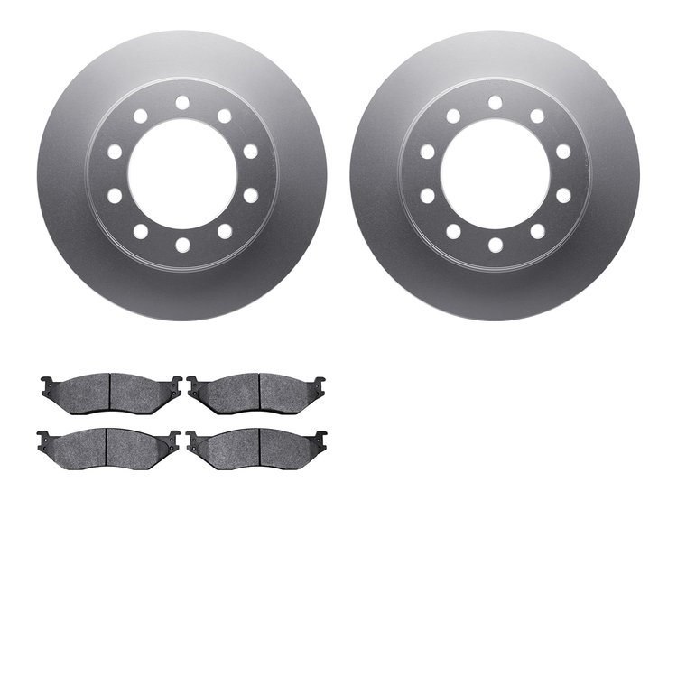 4402-54052 Geospec Brake Rotors with Ultimate-Duty Brake Pads Kit, 2005-2016 Ford/Lincoln/Mercury/Mazda, Position: Front
