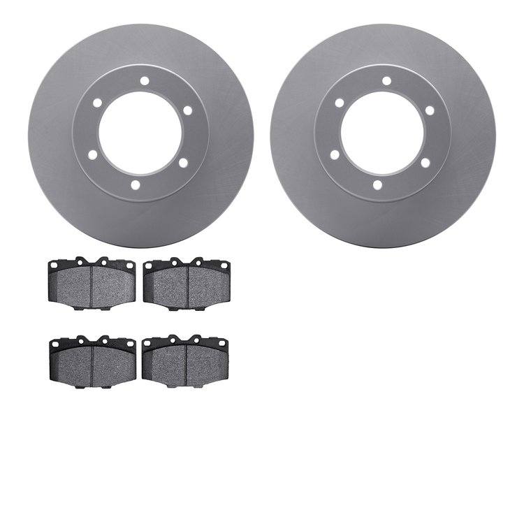 4402-76002 Geospec Brake Rotors with Ultimate-Duty Brake Pads Kit, 1986-1988 Lexus/Toyota/Scion, Position: Front