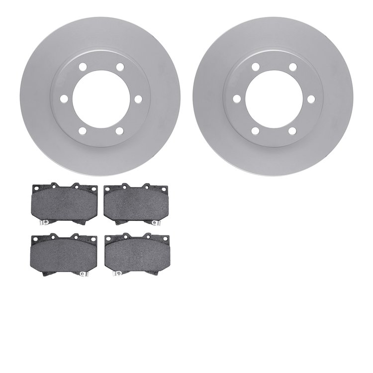 4402-76007 Geospec Brake Rotors with Ultimate-Duty Brake Pads Kit, 2000-2002 Lexus/Toyota/Scion, Position: Front