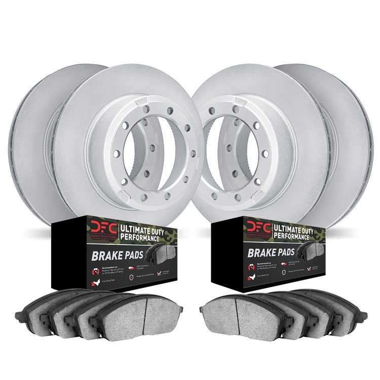 4404-54009 Geospec Brake Rotors with Ultimate-Duty Brake Pads Kit, 1999-2004 Ford/Lincoln/Mercury/Mazda, Position: Front and Rea