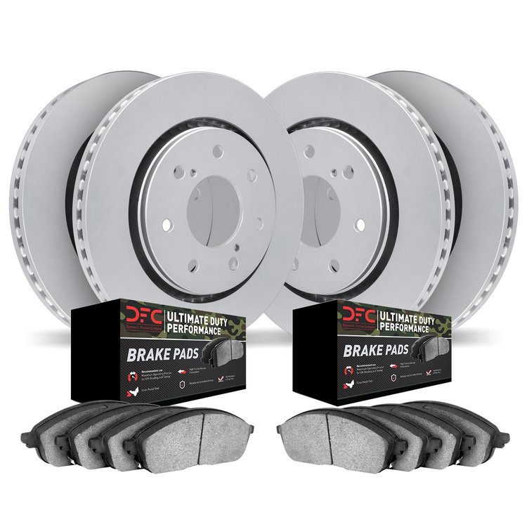 4404-54025 Geospec Brake Rotors with Ultimate-Duty Brake Pads Kit, 2004-2008 Ford/Lincoln/Mercury/Mazda, Position: Front and Rea