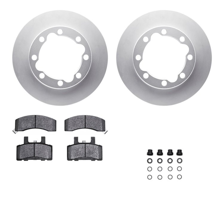 4412-40001 Geospec Brake Rotors with Ultimate-Duty Brake Pads & Hardware, 1988-2000 Multiple Makes/Models, Position: Front
