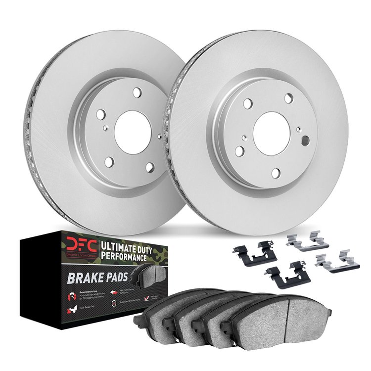 4412-42011 Geospec Brake Rotors with Ultimate-Duty Brake Pads & Hardware, 2018-2021 Mopar, Position: Rear