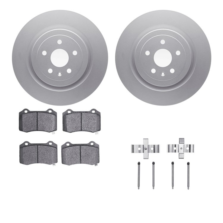 4412-47003 Geospec Brake Rotors with Ultimate-Duty Brake Pads & Hardware, Fits Select GM, Position: Rear