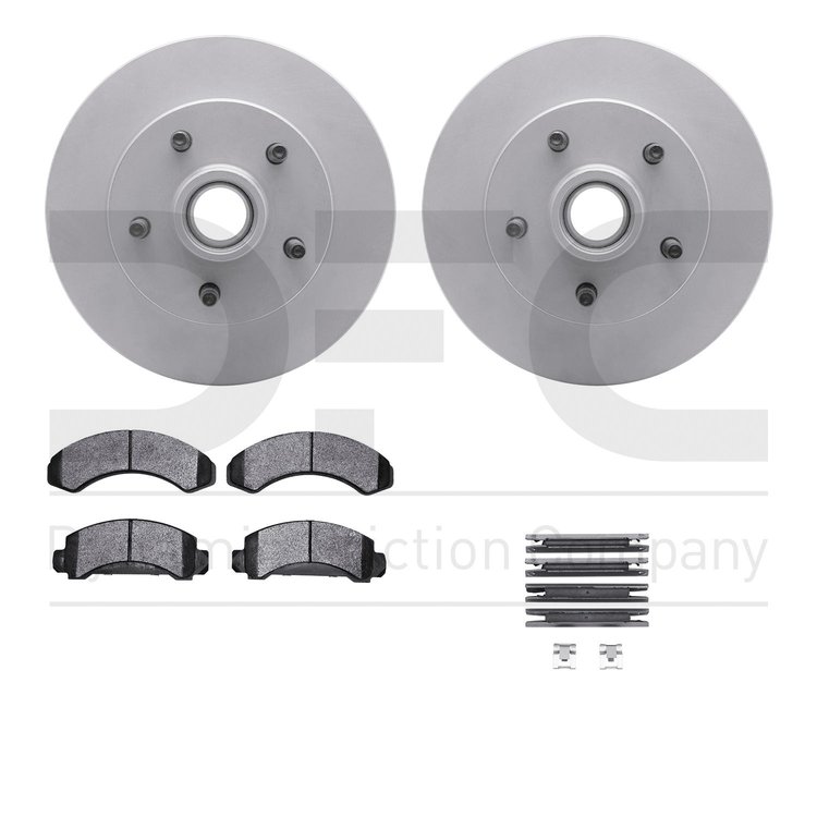 4412-54006 Geospec Brake Rotors with Ultimate-Duty Brake Pads & Hardware, 1983-1994 Ford/Lincoln/Mercury/Mazda, Position: Front