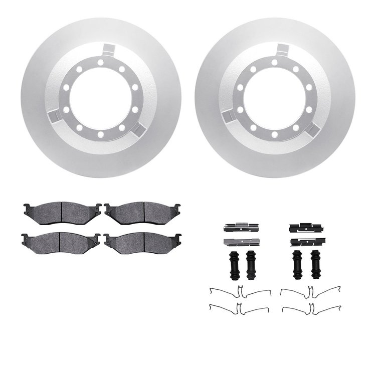 4412-54022 Geospec Brake Rotors with Ultimate-Duty Brake Pads & Hardware, 2006-2019 Ford/Lincoln/Mercury/Mazda, Position: Rear,