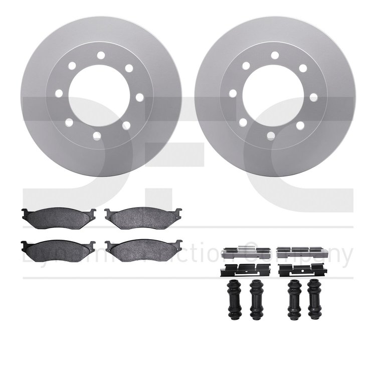 4412-54038 Geospec Brake Rotors with Ultimate-Duty Brake Pads & Hardware, 1999-2005 Ford/Lincoln/Mercury/Mazda, Position: Front