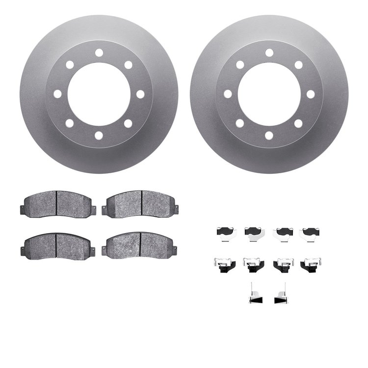 4412-54054 Geospec Brake Rotors with Ultimate-Duty Brake Pads & Hardware, 2005-2011 Ford/Lincoln/Mercury/Mazda, Position: Front