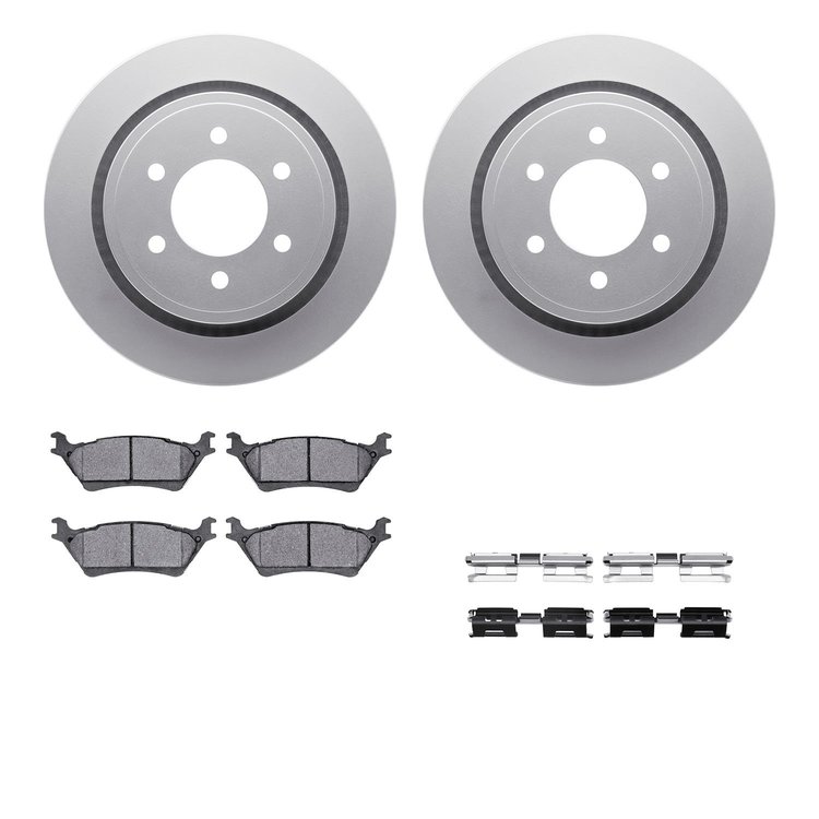 4412-54070 Geospec Brake Rotors with Ultimate-Duty Brake Pads & Hardware, 2012-2020 Ford/Lincoln/Mercury/Mazda, Position: Rear