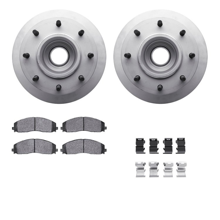 4412-54074 Geospec Brake Rotors with Ultimate-Duty Brake Pads & Hardware, Fits Select Ford/Lincoln/Mercury/Mazda, Position: Fron
