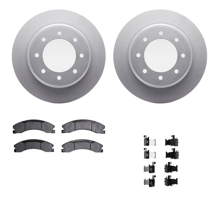 4412-67006 Geospec Brake Rotors with Ultimate-Duty Brake Pads & Hardware, 2012-2021 Infiniti/Nissan, Position: Rear