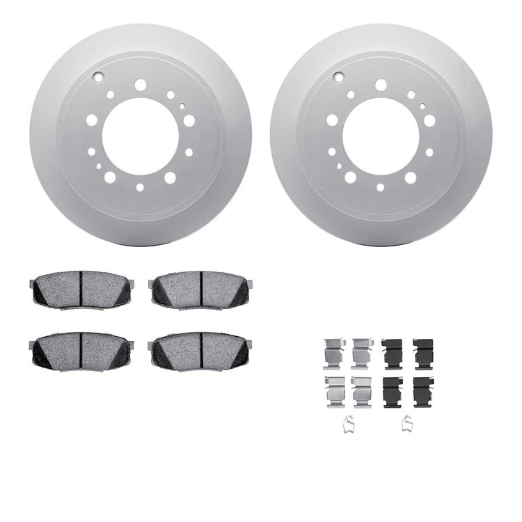 4412-76014 Geospec Brake Rotors with Ultimate-Duty Brake Pads & Hardware, Fits Select Lexus/Toyota/Scion, Position: Rear