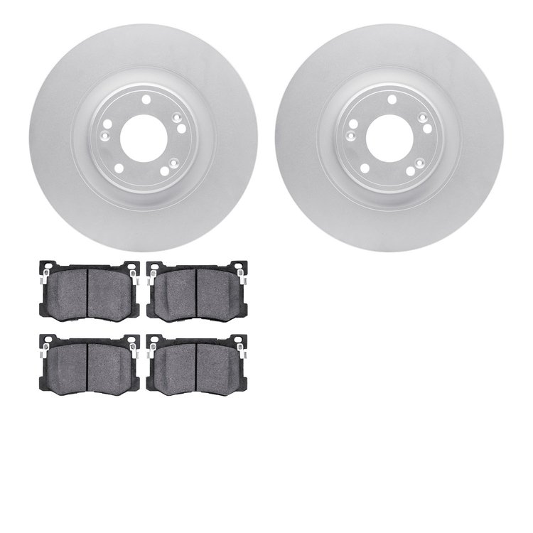 4502-03137 Geospec Brake Rotors w/5000 Advanced Brake Pads Kit, 2015-2017 Kia/Hyundai/Genesis, Position: Front