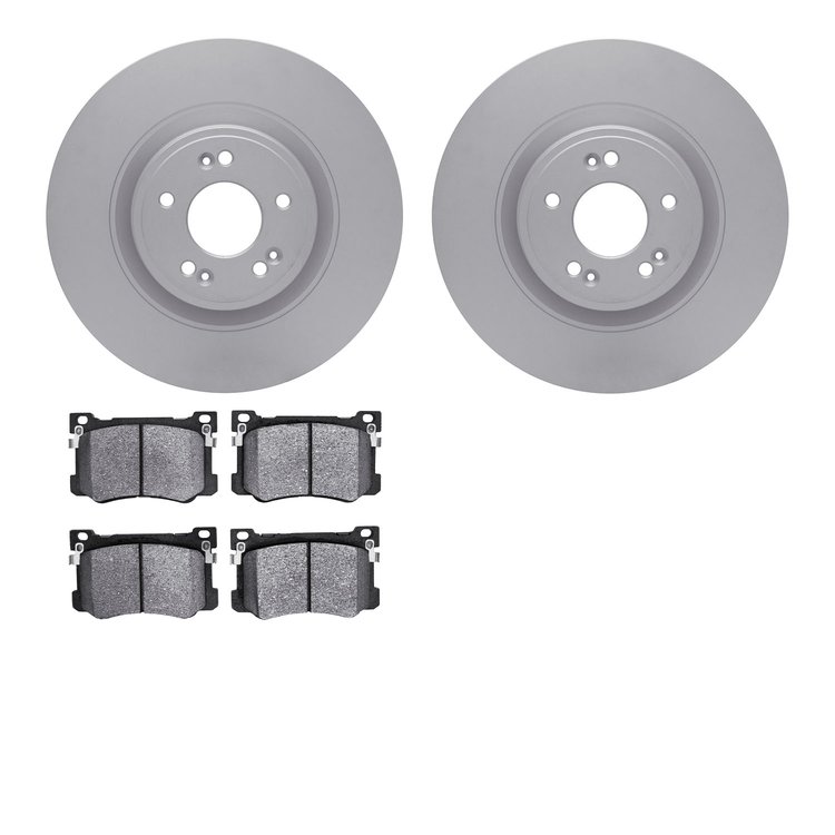4502-03178 Geospec Brake Rotors w/5000 Advanced Brake Pads Kit, 2018-2020 Kia/Hyundai/Genesis, Position: Front