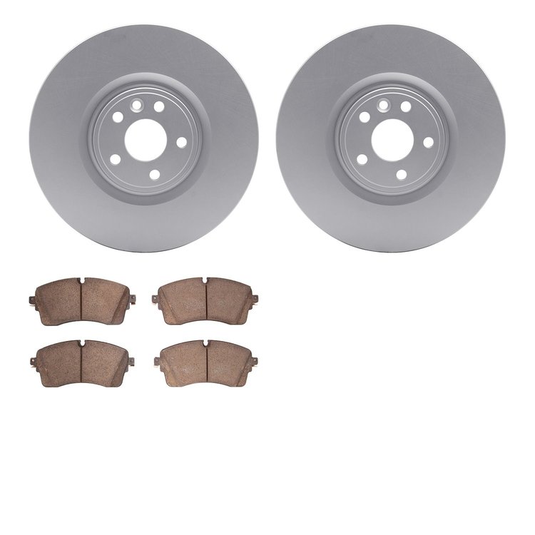 4502-20071 Geospec Brake Rotors w/5000 Advanced Brake Pads Kit, 2018-2020 Multiple Makes/Models, Position: Front