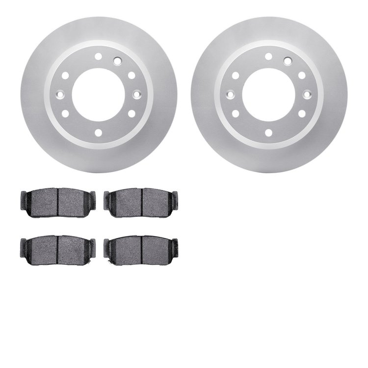 4502-21062 Geospec Brake Rotors w/5000 Advanced Brake Pads Kit, 2006-2006 Kia/Hyundai/Genesis, Position: Rear