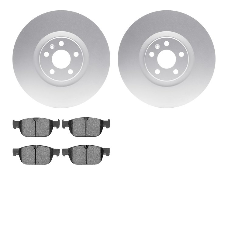 4502-27095 Geospec Brake Rotors w/5000 Advanced Brake Pads Kit, Fits Select Multiple Makes/Models, Position: Front