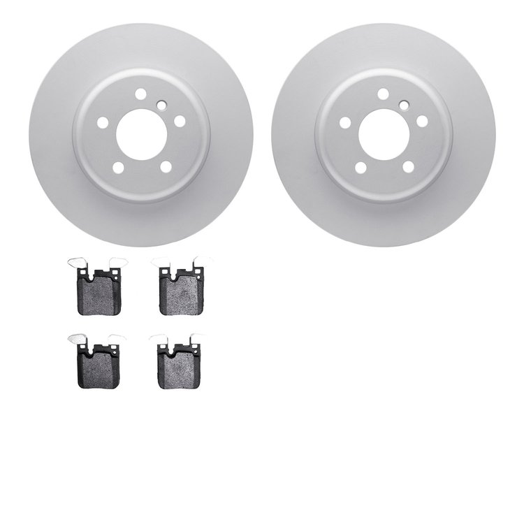 4502-31241 Geospec Brake Rotors w/5000 Advanced Brake Pads Kit, 2013-2021 BMW, Position: Rear