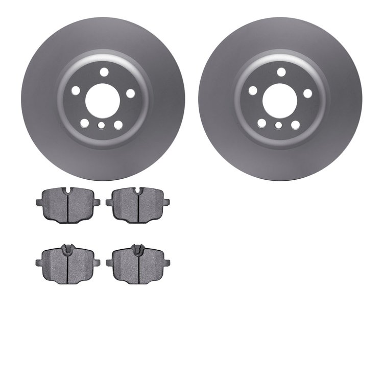 4502-31248 Geospec Brake Rotors w/5000 Advanced Brake Pads Kit, 2017-2021 BMW, Position: Rear
