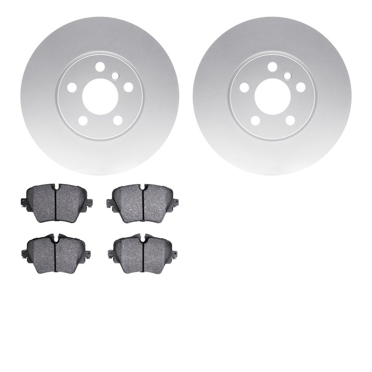 4502-32053 Geospec Brake Rotors w/5000 Advanced Brake Pads Kit, 2016-2019 Mini, Position: Front