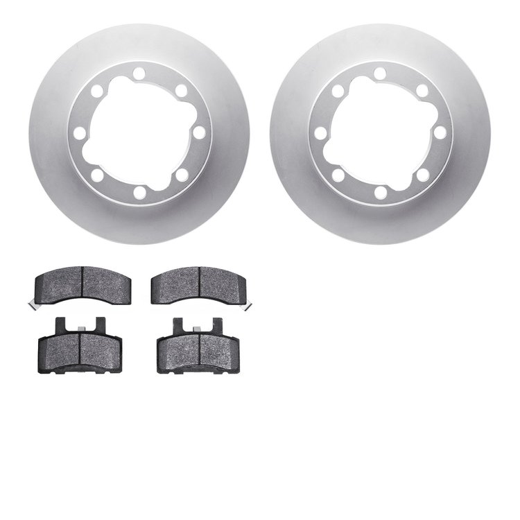 4502-40105 Geospec Brake Rotors w/5000 Advanced Brake Pads Kit, 1988-2000 Multiple Makes/Models, Position: Front