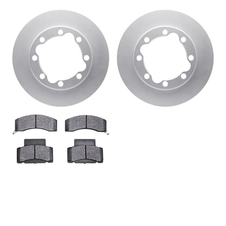 4502-40107 Geospec Brake Rotors w/5000 Advanced Brake Pads Kit, 1992-2000 Multiple Makes/Models, Position: Front