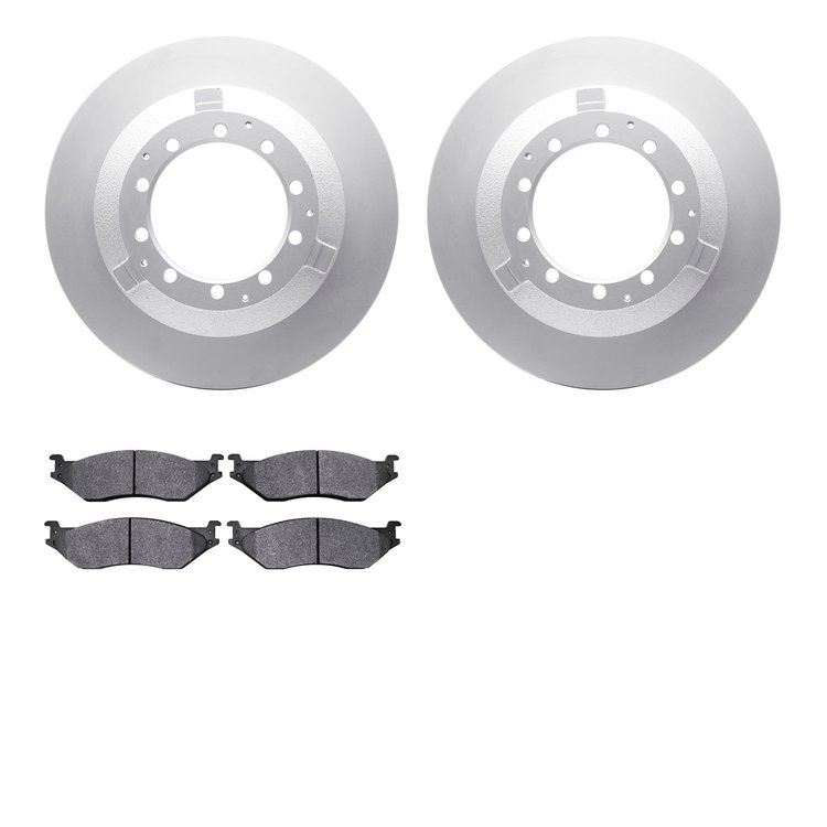 4502-40155 Geospec Brake Rotors w/5000 Advanced Brake Pads Kit, 2005-2017 Multiple Makes/Models, Position: Front, Rear