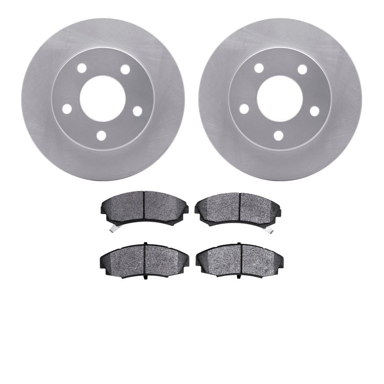 4502-45035 Geospec Brake Rotors w/5000 Advanced Brake Pads Kit, 1986-1992 GM, Position: Front