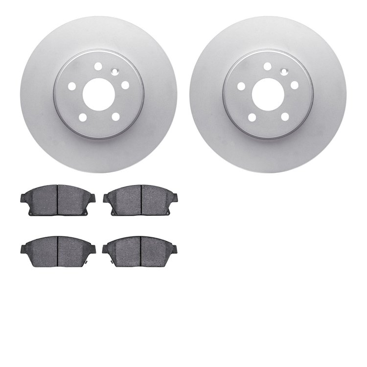 4502-45065 Geospec Brake Rotors w/5000 Advanced Brake Pads Kit, 2013-2017 GM, Position: Front
