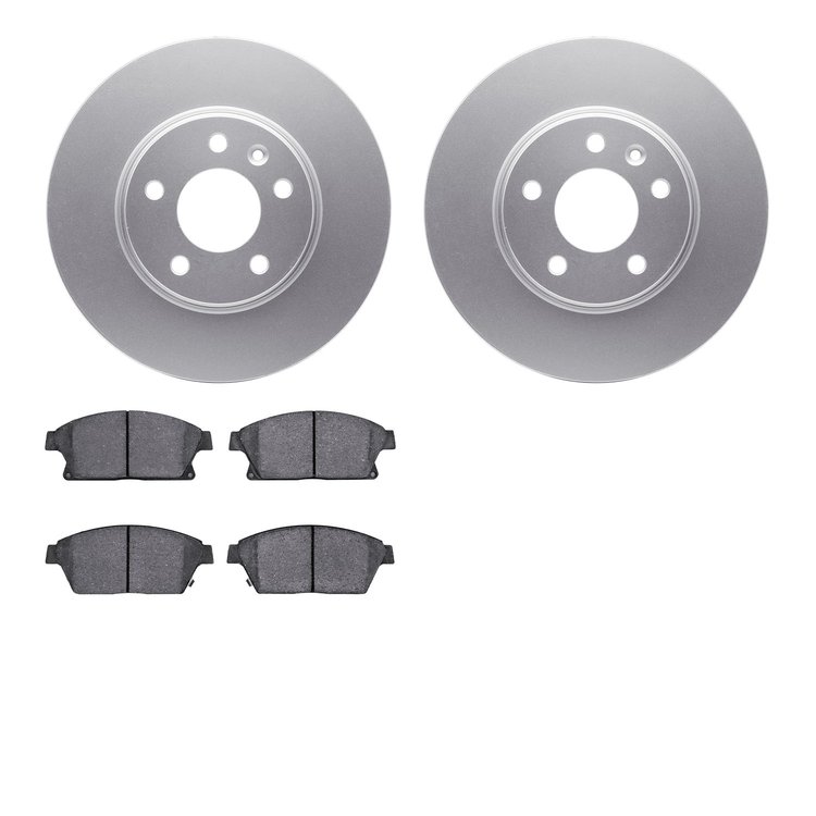 4502-45071 Geospec Brake Rotors w/5000 Advanced Brake Pads Kit, 2011-2017 GM, Position: Front