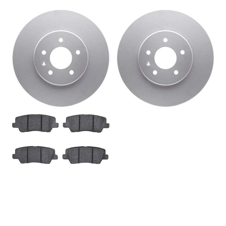 4502-46098 Geospec Brake Rotors w/5000 Advanced Brake Pads Kit, 2013-2019 GM, Position: Rear