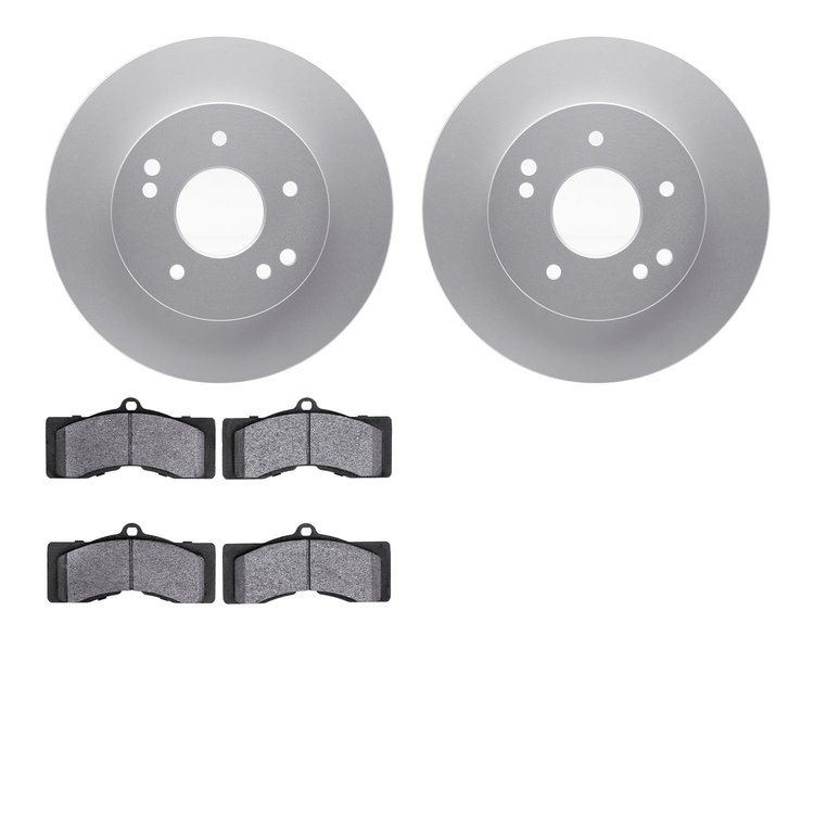 4502-47035 Geospec Brake Rotors w/5000 Advanced Brake Pads Kit, 1963-1982 GM, Position: Front, Rear