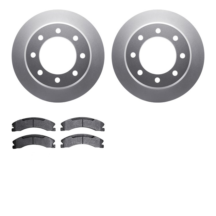 4502-48327 Geospec Brake Rotors w/5000 Advanced Brake Pads Kit, 2018-2020 GM, Position: Rear