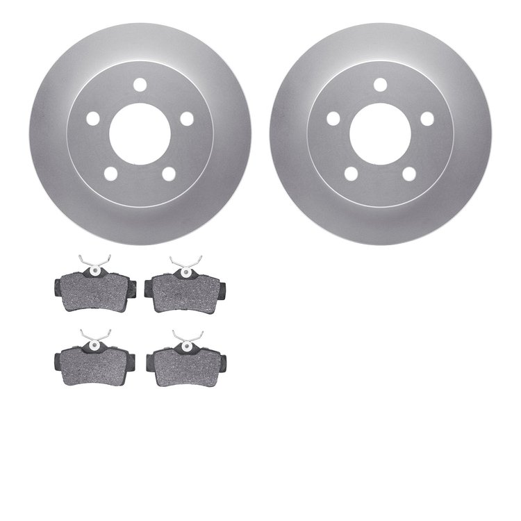 4502-54223 Geospec Brake Rotors w/5000 Advanced Brake Pads Kit, 1994-2004 Ford/Lincoln/Mercury/Mazda, Position: Rear