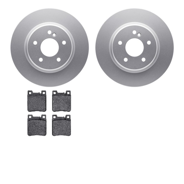 4502-63132 Geospec Brake Rotors w/5000 Advanced Brake Pads Kit, 1998-2009 Multiple Makes/Models, Position: Rear
