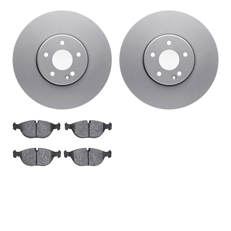 4502-63137 Geospec Brake Rotors w/5000 Advanced Brake Pads Kit, 2000-2006 Multiple Makes/Models, Position: Front