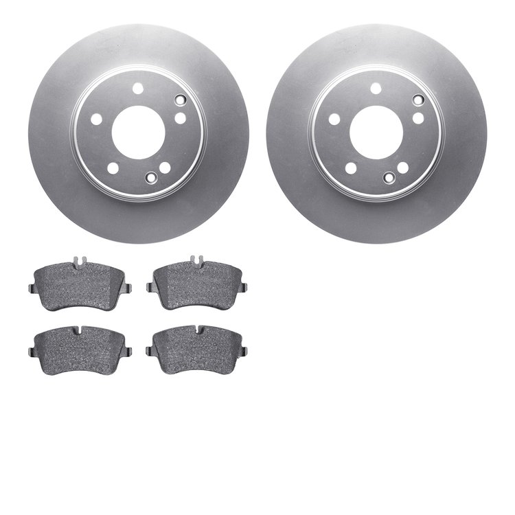 4502-63139 Geospec Brake Rotors w/5000 Advanced Brake Pads Kit, 2001-2015 Mercedes-Benz, Position: Front