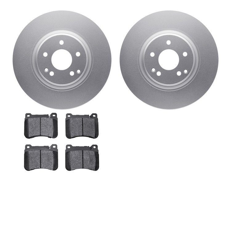 4502-63166 Geospec Brake Rotors w/5000 Advanced Brake Pads Kit, 2006-2007 Mercedes-Benz, Position: Front