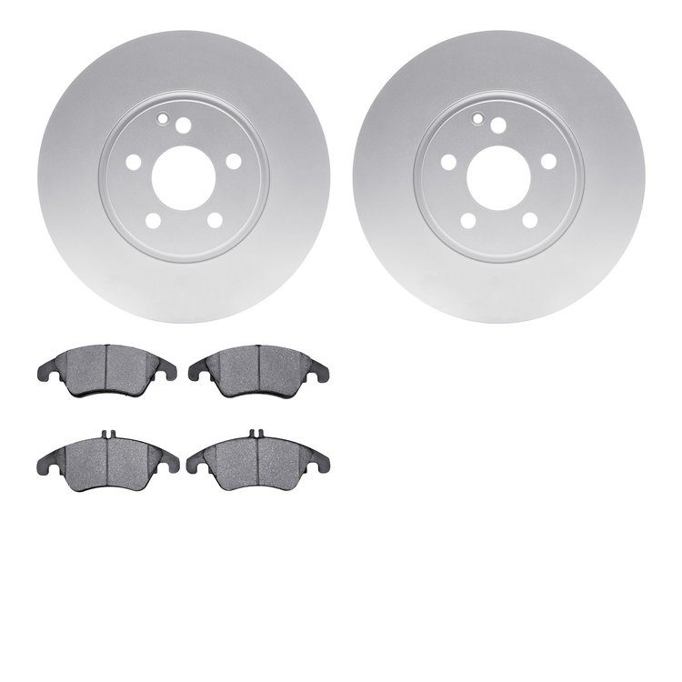 4502-63171 Geospec Brake Rotors w/5000 Advanced Brake Pads Kit, 2008-2020 Mercedes-Benz, Position: Front