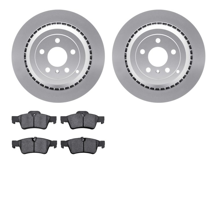 4502-63211 Geospec Brake Rotors w/5000 Advanced Brake Pads Kit, 2006-2012 Mercedes-Benz, Position: Rear