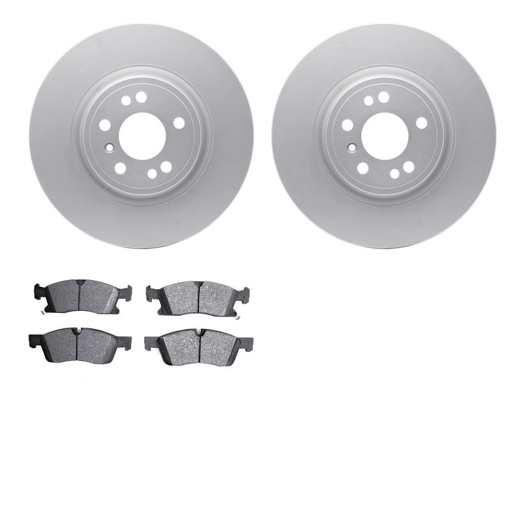 4502-63220 Geospec Brake Rotors w/5000 Advanced Brake Pads Kit, 2012-2018 Mercedes-Benz, Position: Front