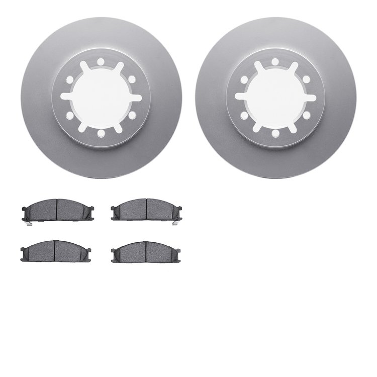 4502-67122 Geospec Brake Rotors w/5000 Advanced Brake Pads Kit, 1998-2015 Infiniti/Nissan, Position: Front