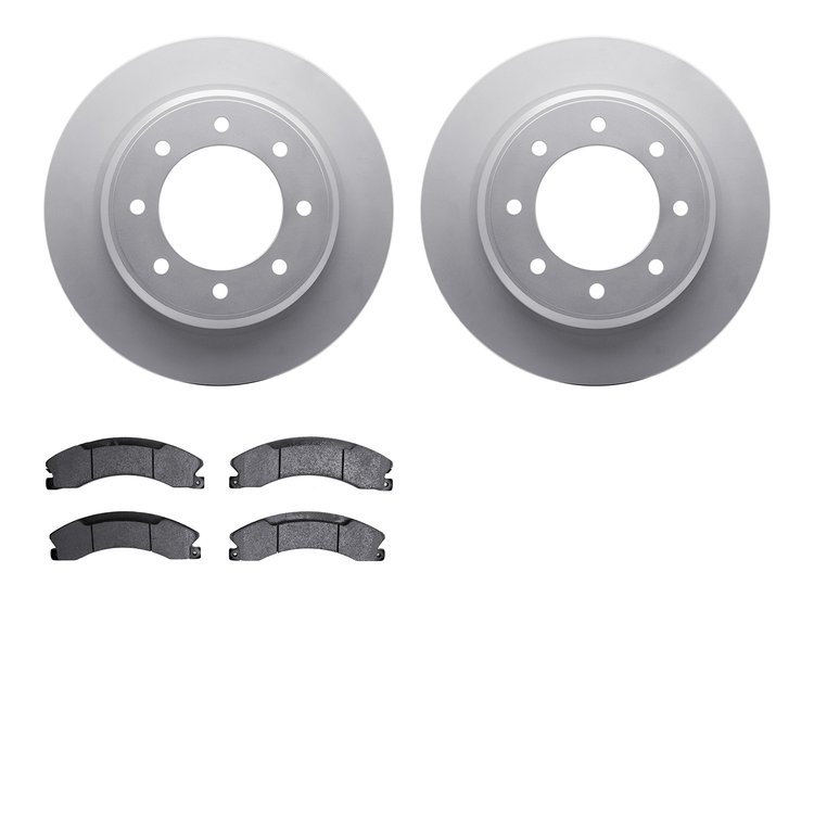4502-67143 Geospec Brake Rotors w/5000 Advanced Brake Pads Kit, 2012-2021 Infiniti/Nissan, Position: Rear
