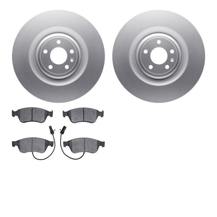 4502-73099 Geospec Brake Rotors w/5000 Advanced Brake Pads Kit, 2005-2010 Audi/Volkswagen, Position: Front