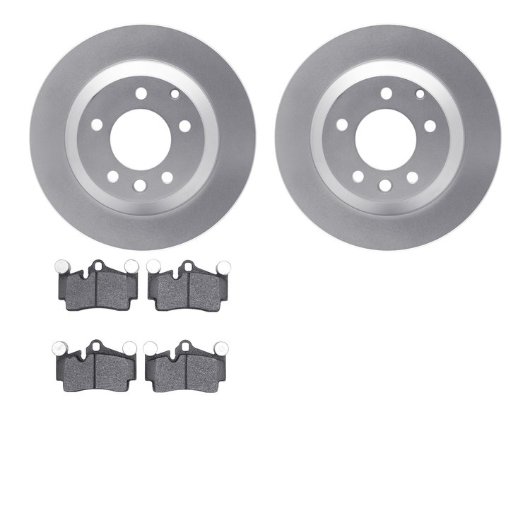 4502-74136 Geospec Brake Rotors w/5000 Advanced Brake Pads Kit, 2003-2015 Multiple Makes/Models, Position: Rear