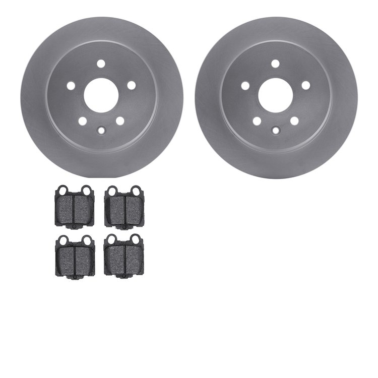 4502-75037 Geospec Brake Rotors w/5000 Advanced Brake Pads Kit, 1998-2010 Lexus/Toyota/Scion, Position: Rear
